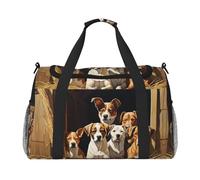 Farm Animals Print Womens Sports Bags Travel Bag - Gym Tote Bag with Compartment,Duffel Bags for Men,Ladies Holdall,Carry On Weekend Travel Handbags for Women