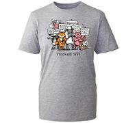 Farm Animals Protest Tee, Funny Flocked Off Animal Rights Message Shirt, Vegan Equality Activist Statement Top UK 2025 (Heather Grey, L Years)