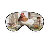 Farm Animals Sleep Mask for Side Sleeper Women Men Eye Mask for Sleeping Light Blocking Zero Pressure Breathable Travel Eye Cover Adjustable Soft Night Blindfold