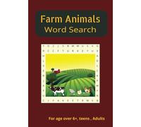 Farm Animals Word Search Puzzle Book: Word Searches with Easy to Read Print about Farm Animals, Equipment, Vehicles and more | 6x9 inches, 110 pages ... Birthday return gift ,fun, free times.