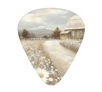 Farm Barn Windmill Guitar Picks Gift Set - Smooth Durable Plectrums For Acoustic, Electric & Bass Guitar, Perfect Present For Guitar Lovers & Musicians