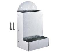 Farm Bird Feeding Tray - Oyster Shell Dispenser Chicken Coops, Durable Metal Build | Outdoor Feeding Tool for Ducks, Hens, and Chicks, No Spill Feeding System Farm Accessory with Ample Storage