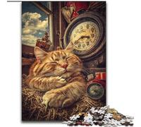 Farm Cat 1000 Piece Jigsaw Puzzle for Adults Teens, Stress Reliever Difficult Challenge for Home Decoration for 14+ (26x38cm)