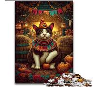 Farm Cat 1000 Piece Jigsaw Puzzles, Challenging To Complete But Fun And Humorous Birthday Present, Gifts, Wall Art (50x75cm)
