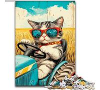 Farm Cat 1000 Pieces Jigsaw Puzzle For Adults Teens, Challenging Game And Family Play Parent-child Interaction (26x38cm)