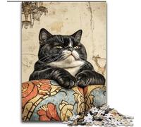 Farm Cat 1000 Pieces Jigsaw Puzzles for Adults And Teens, Educational Games Home Decoration Birthday Present, Gifts, Wall Art (26x38cm)