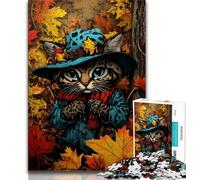 Farm Cat 1000 Pieces Jigsaw Puzzles For Teens And Adults,Educational Toys Is Ideal As A Gift for The Whole Family 38x26cm
