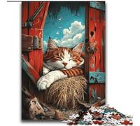 Farm Cat Jigsaw Puzzles for Teenagers 2000 Pieces, Art Interesting Stress Reduction Wishlist with Santa Claus for Age 14 (70x100cm)