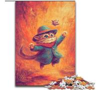 Farm Cat JigsawPuzzle 1000 Pieces for Adults, Challenging Game And Family Play Artists Collection, Fine Art for Age 14 Years Up (26x38cm)