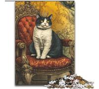 Farm Cat Jigsaws 1000 Pieces for Adults, Challenging Game Toys Every Piece Is Unique - Challenging Family Fun Game (26x38cm)