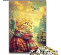 Farm Cat Puzzles for Adults Teens 2000pc Puzzle, for Age 14+ Fun Games Fun Activities at Home, Birthday Gifts, Travel Gifts (70x100cm)