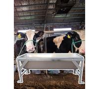 Farm Cattle Animal Feeders for Interior Outside, Large Capacity Livestock Pig Feeding Trough and Waterer, Sheep Goat Poultry Feeder Pan, Horses Bowl(With stand,100cm/39in/3.3ft)