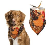 Farm Chickens Dog Bandanas Puppy Triangle Kerchief Cat Scarfs Washable Bibs Pet Gifts