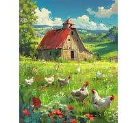 Farm Chickens Jigsaw Puzzles for Adults 700 Piece, jigsaw puzzle 700 Pieces for adults Challenging Game, Family puzzles Game Home Decoration Gifts