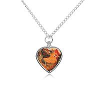 Farm Chickens Urn Necklace for Ashes Pet Dog Cat Cremation Jewellery Alloy Memorial Keepsake Pendant