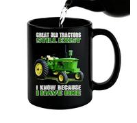 Farm Coffee Mug - Tractor Breakfast Mug | Drinking Cup, Suitable for Women and Men for Use in the Kitchen When Travelling in the Morning, At Work In A Break When Studying In The Evening And