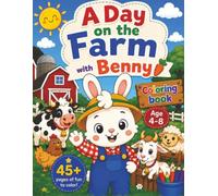 Farm Coloring Book for Kids Ages 4-8: Cute Barnyard Animals, Tractors, Barns, Chickens, Cows & Fun Easy Coloring Pages