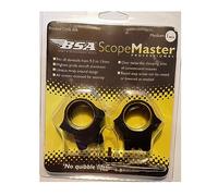 Farm Cottage Brands 2 piece MEDIUM HIGH Professional Scope Mount from BSA for 1" tubes - fits 9.3mm to 11.5mm dovetails on airguns. Includes Allen Key and full instructions.(606)