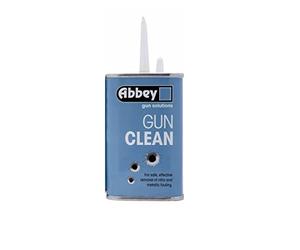 Farm Cottage Brands Abbey Gun Clean, for the effective removal of nitro and metallic fouling. Supplied in 125ml long spout tin
