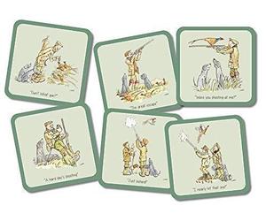 Farm Cottage Brands Set of 6 The Shooting Day coasters each with a different picture - great shooting present (we also sell the sets of table mats and serving mats to go with this) (AC23)
