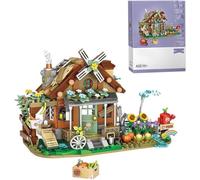 Farm Cottage Street View Architecture Building Blocks Set, 899 Pieces Mini Farm House Construction Toy Sets for Kids and Adults, Modular Building Toy NOT Compatible with Major Brands