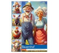 Farm. Crazy country life with funny animals UK-Version (Wall Calendar 2026 DIN A3 Portrait), CALVENDO 12 Month Wall Calendar