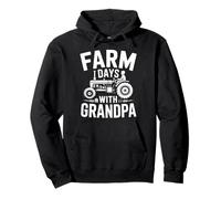 Farm Days With Grandpa Tractor Country Memories Pullover Hoodie
