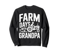 Farm Days With Grandpa Tractor Country Memories Sweatshirt
