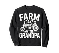 Farm Days With Grandpa Tractor Country Memories Sweatshirt