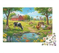 Farm Ecological Theme Jigsaw Puzzles for Adults Interesting Puzzles 1000 Piece Impossible Puzzle for Adults Gifts 70x50cm/1000pcs