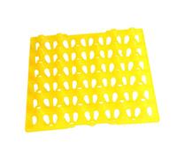 Farm Egg Container Long Distance Transport Breathable Plastic Egg Holder Yellow, 29x29x5cm