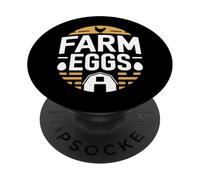 Farm Eggs Fresh Eggs Daily Farm Living Chicken PopSockets Adhesive PopGrip