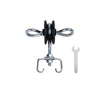 Farm Electric Fence T-Post Gate Handle Anchors Double Hook, galvanised Steel with Easy Screws, T-Post Insulators, Black (12)
