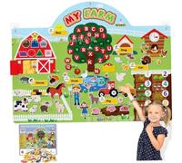 Farm Felt Story Board Sets 32 x 27" Large Farm Animals Felt Board for Toddlers Preschool Educational Wall Activity Toys for Storytelling Indoor Toddler Activities, Toys