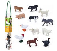 Farm Figure 12pc Mini Playset Multicolour PVC 4.5x4.5x28.5cm Collectible KidsFun