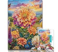 Farm Flower Sea Adult Jigsaw Puzzles 1000 Pieces,Family Game Stress Reliever Difficult Challenge Artists Collection,Fine Art (38x26cm)