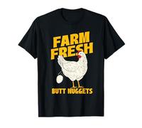 Farm Fresh Butt Nuggets - Chicken Farmer Farmyard Rancher T-Shirt