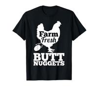 Farm Fresh Butt Nuggets Poultry Farmer Gift Funny Chicken T-Shirt