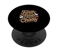 Farm Fresh Chaos Farmer Animals PopSockets Adhesive PopGrip
