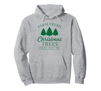 Farm Fresh Christmas Trees for Holidays, Cute Pullover Hoodie