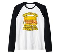 Farm Fresh Eggs Produced At A Financial Loss Funny Chicken Raglan Baseball Tee