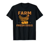Farm Fresh Eggs Retro Chicken Backyard Homestead Gift T-Shirt