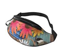 Farm Fresh Flowers Spring Sport Waist Bag Travel Bumbags with Zipper and Earphone Hole, Running Fanny Pack Waist Pack with Adjustable Belt for Men Women