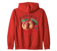 Farm Fresh Georgia Peaches Hand Picked Zip Hoodie