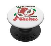 Farm Fresh Georgia Peaches Juicy Delight PopSockets Adhesive PopGrip