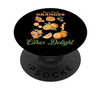 Farm Fresh oranges Citrus Deligh Vintage Fruit Retro oranges PopSockets Adhesive PopGrip