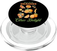 Farm Fresh oranges Citrus Deligh Vintage Fruit Retro oranges PopSockets PopGrip for MagSafe