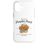 Farm Fresh Pumpkin Patch Wagon Autumn Harvest Hayrides Fall Case for iPhone 16 Plus