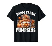 Farm Fresh Pumpkins and Autumn Gnome for Teacher Fall Season T-Shirt