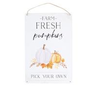 Farm Fresh Pumpkins Metal Hanging Sign